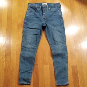 EUC Madewell Hi Rise Button Fly Jeans Women's 30